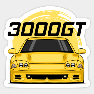 Front Yellow 3000GT 1994 1997 JDM Sticker